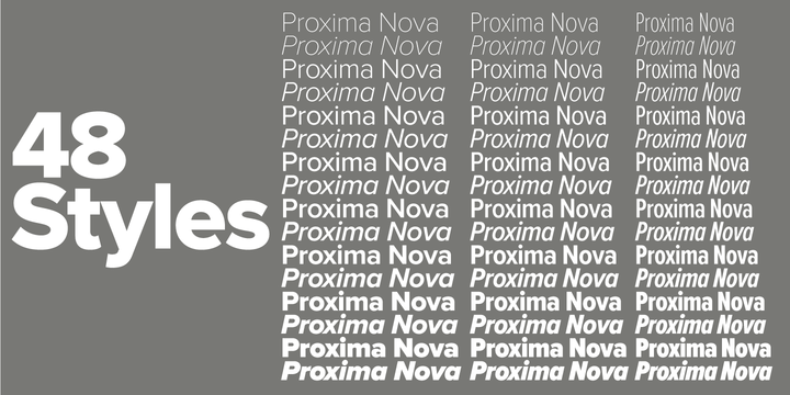 Example font Proxima Nova Condensed #5
