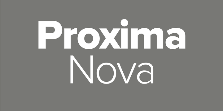 Example font Proxima Nova Extra Condensed #2