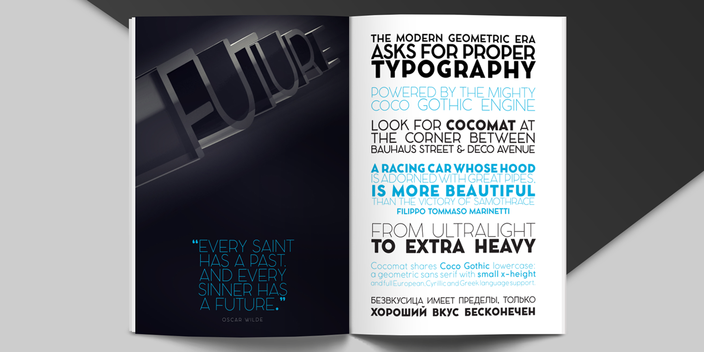Example font Cocomat #7