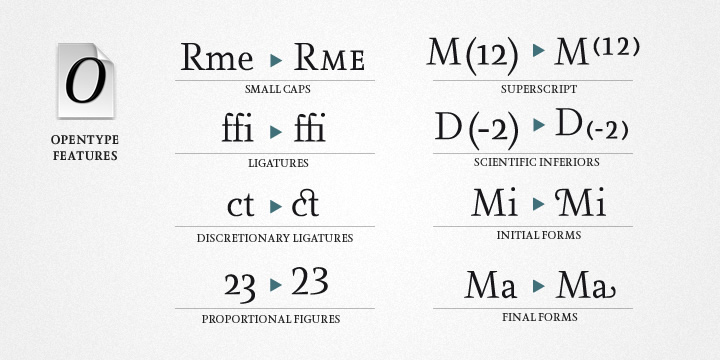 Example font Farrerons Serif #5