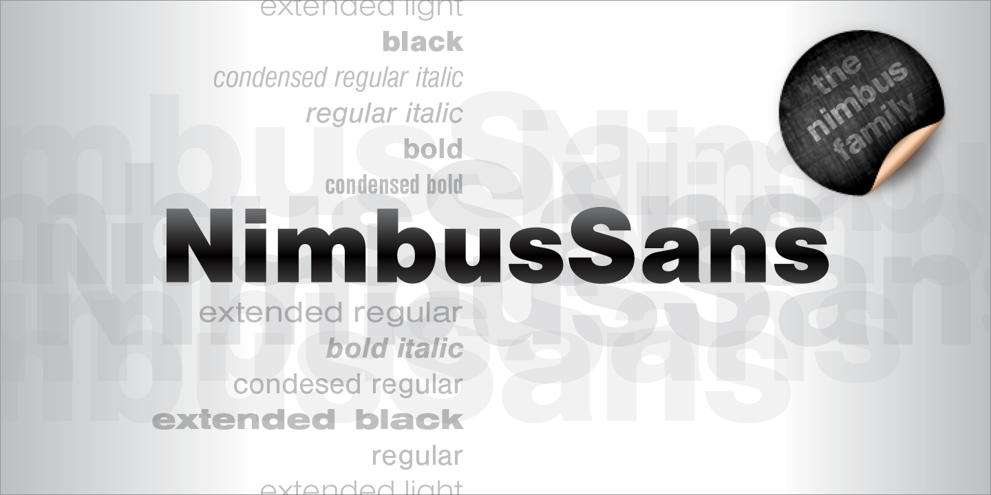 Example font Nimbus Sans #2