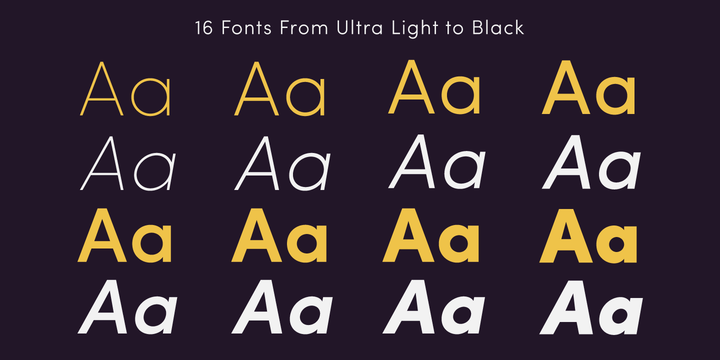 Example font Sofia Pro #4