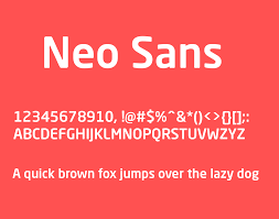 Example font Neo Sans Pro #3