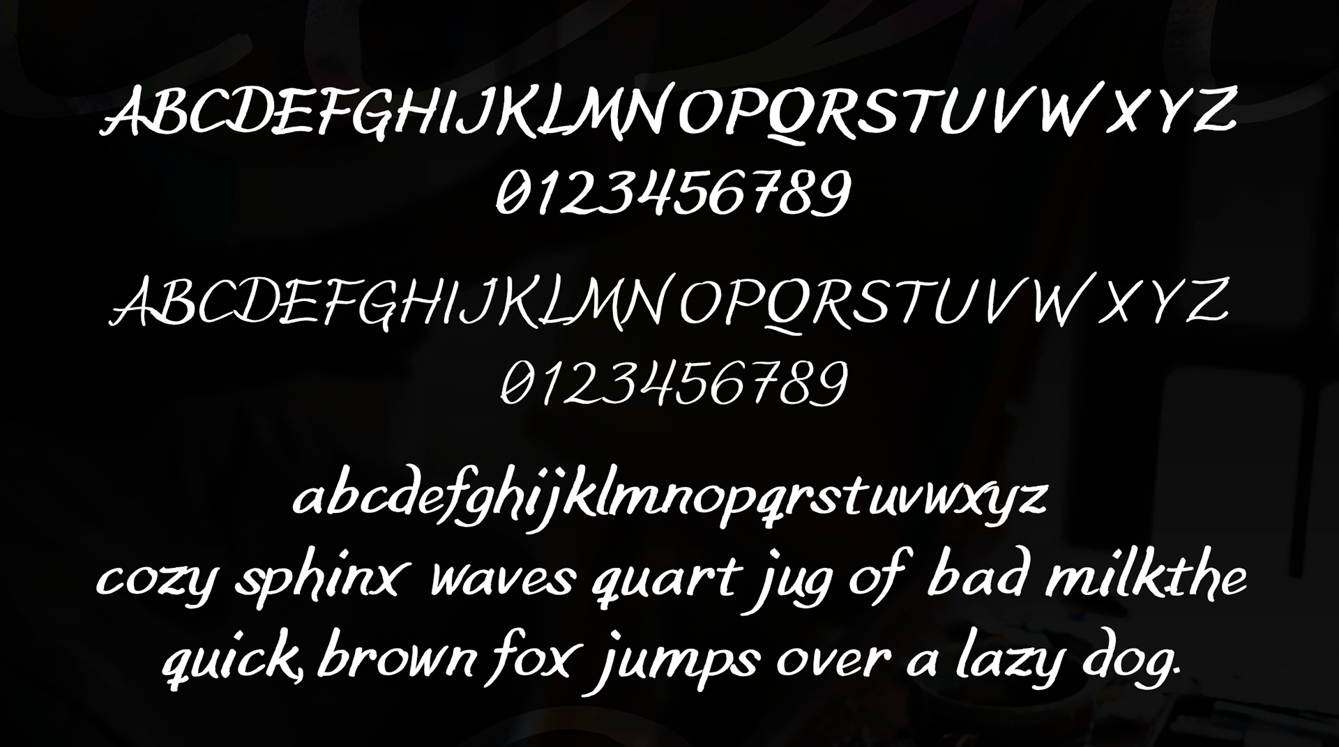 Example font LeoHand #3
