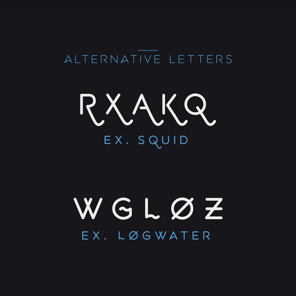 Example font Aquatico #2