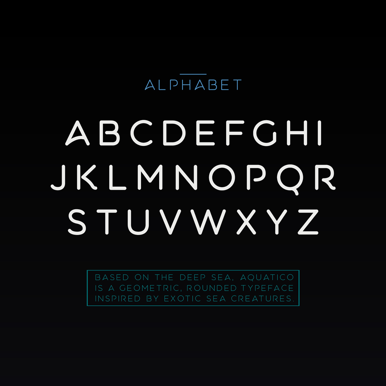 Example font Aquatico #5
