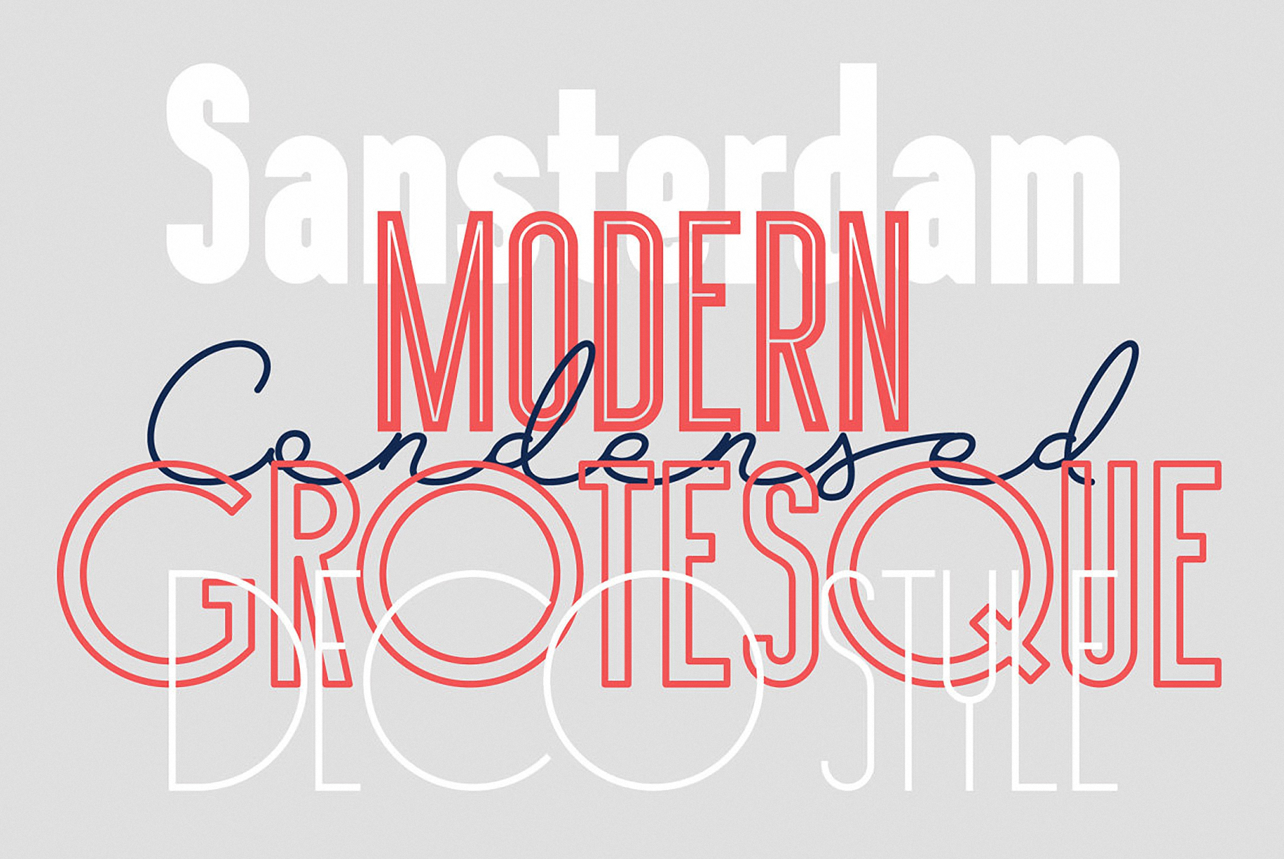 Example font Sansterdam #9
