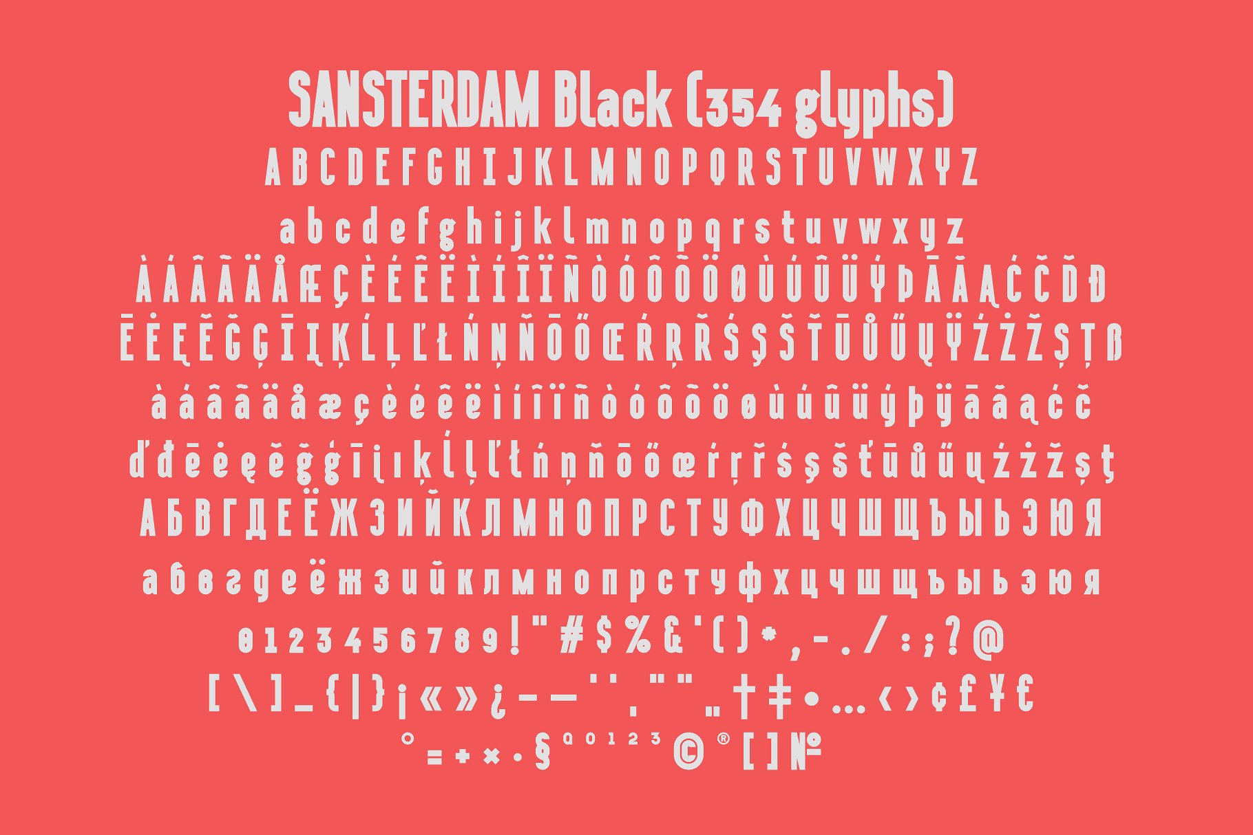 Example font Sansterdam #10