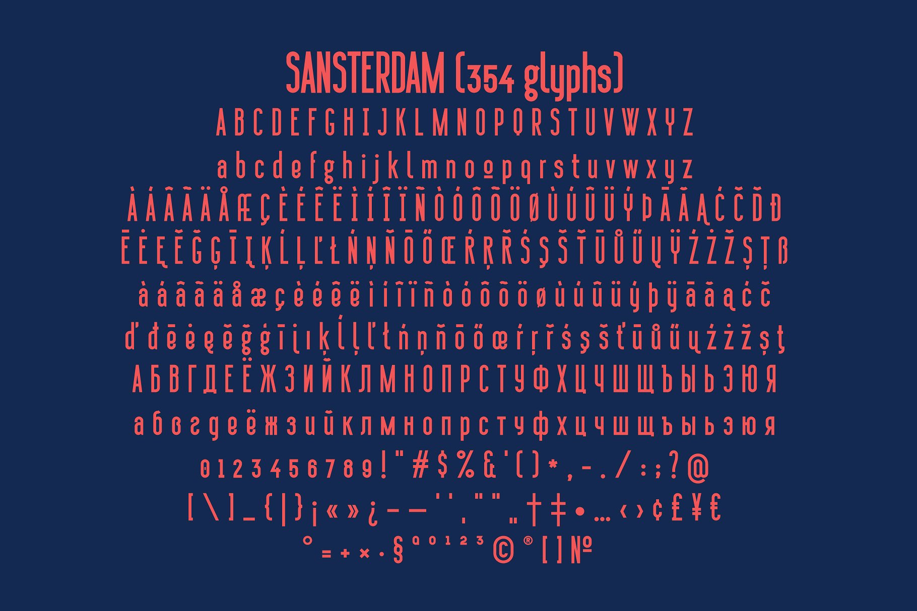 Example font Sansterdam #11