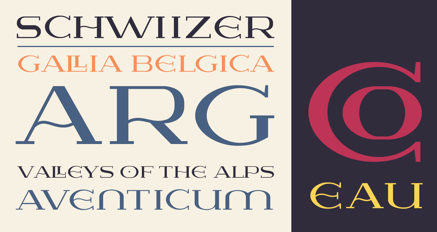 Example font Lausanne #6