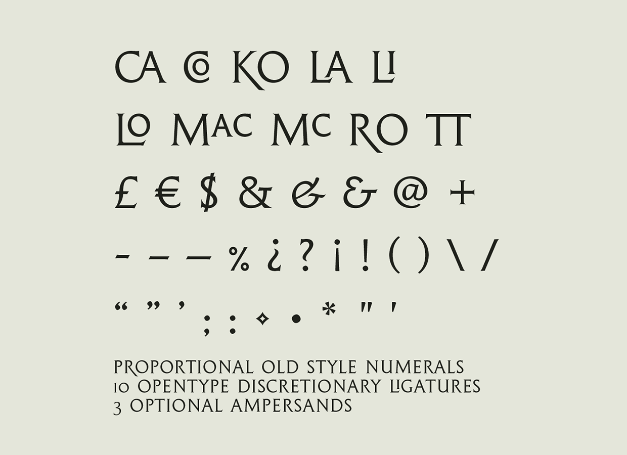 Example font Cenotaph Titling #3