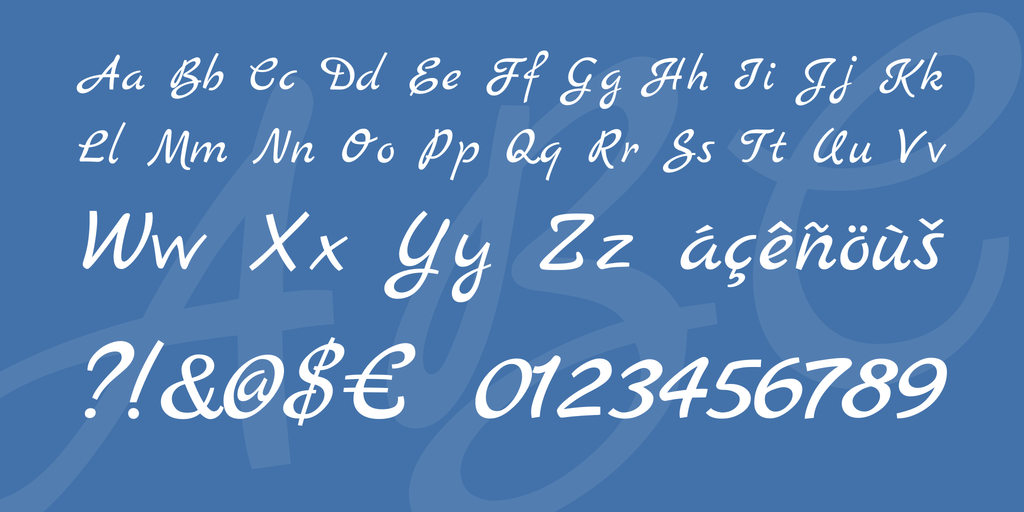 Example font Marck Script #4