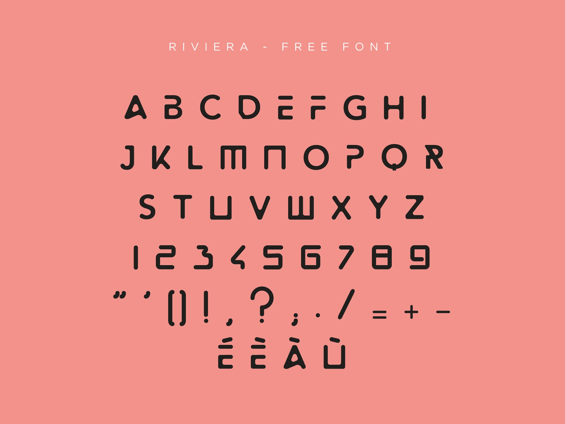 Example font Riviera #3