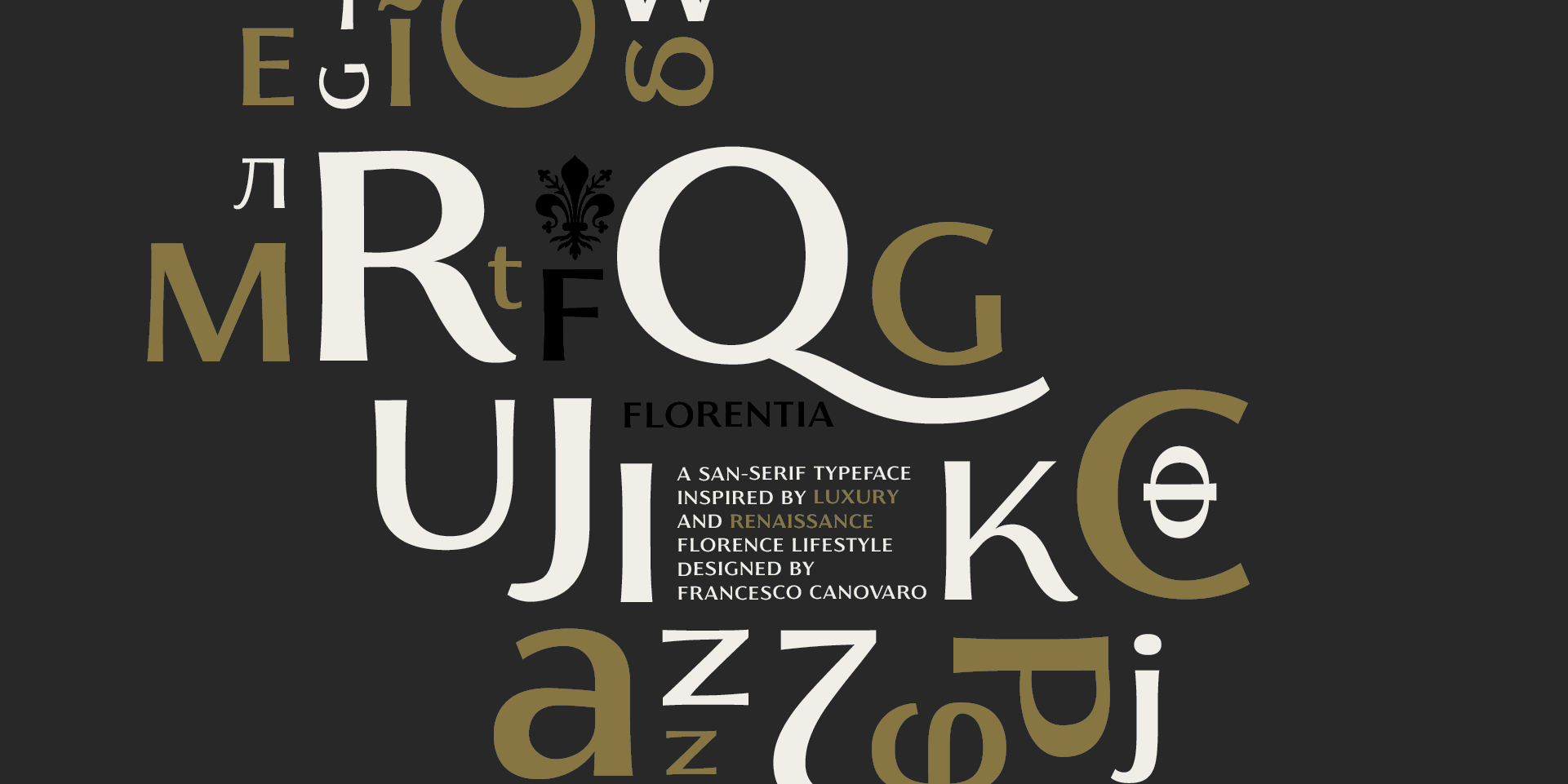Example font Florentia #4