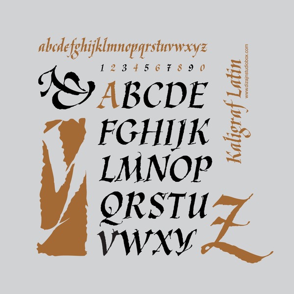 Example font Kaligrafica, Kaligraf #2