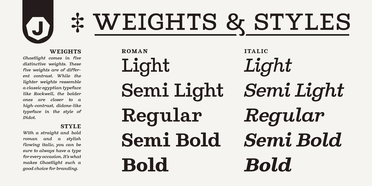 Example font Ghostlight #6
