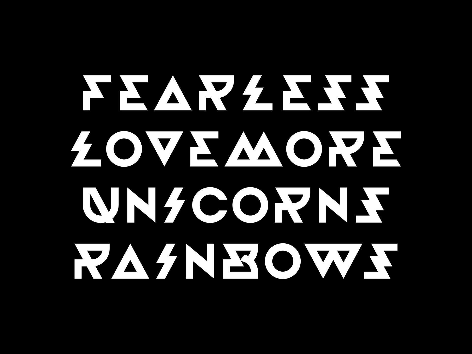 Example font Fearless #5