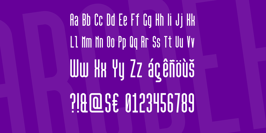 Example font High Sans Serif 7 #2