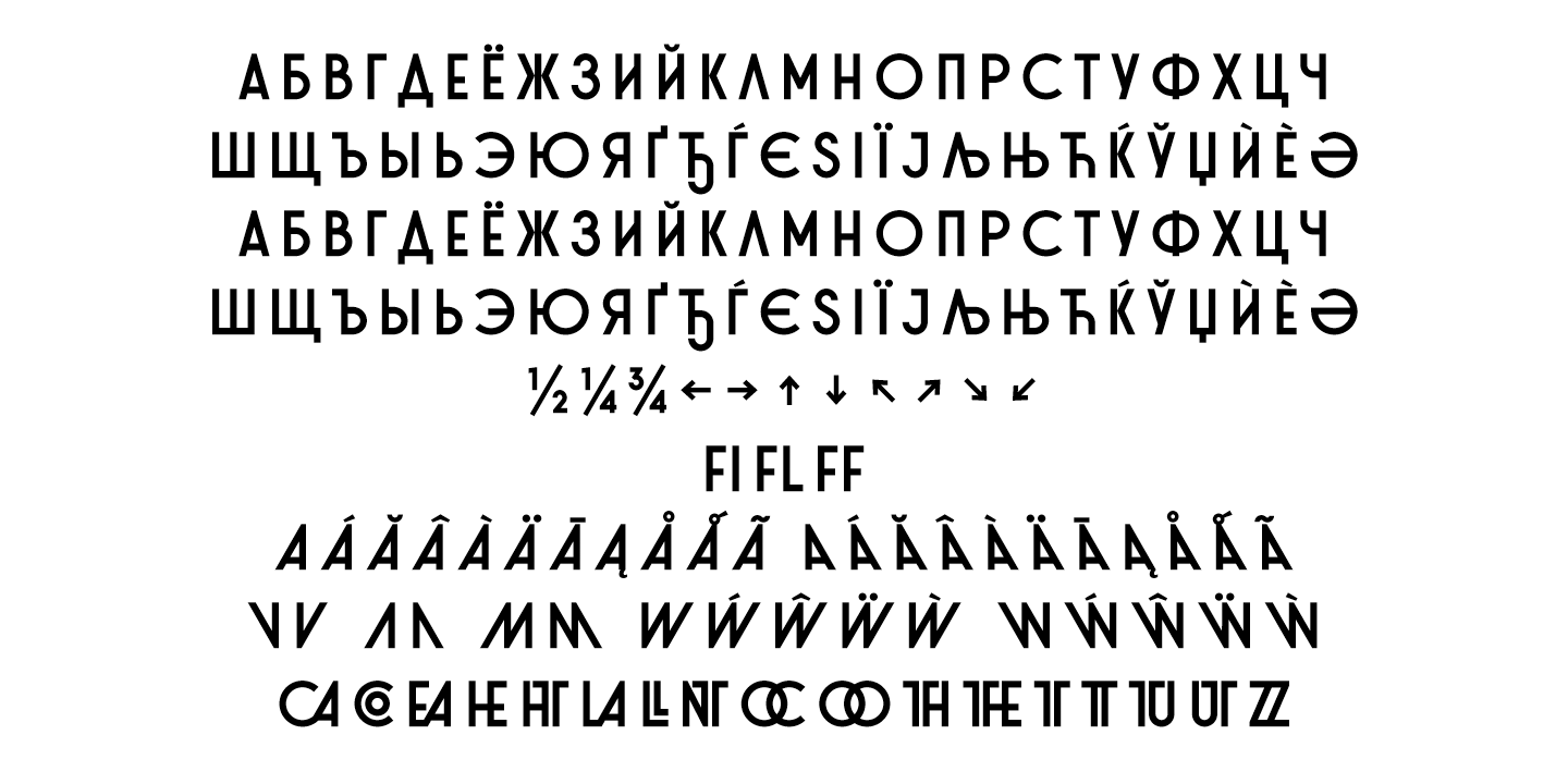 Example font Stereonic XS #3