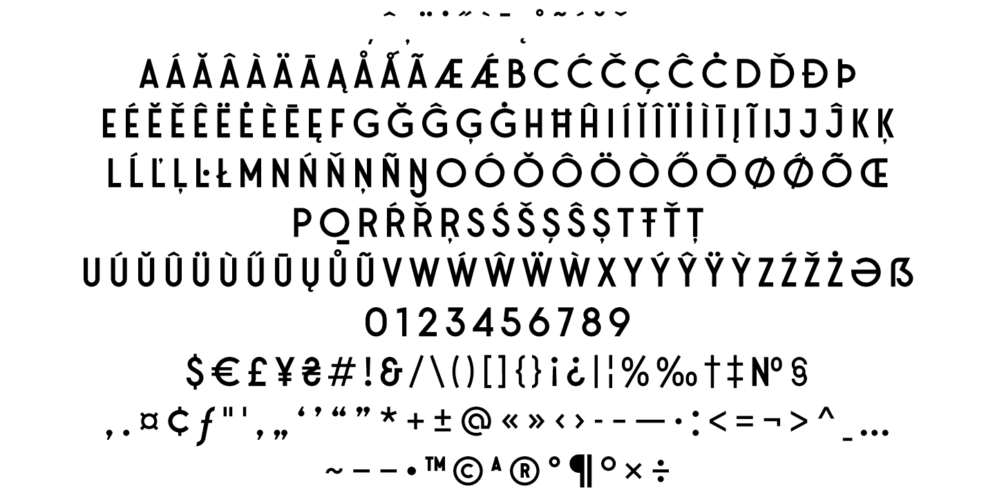 Example font Stereonic XS #5