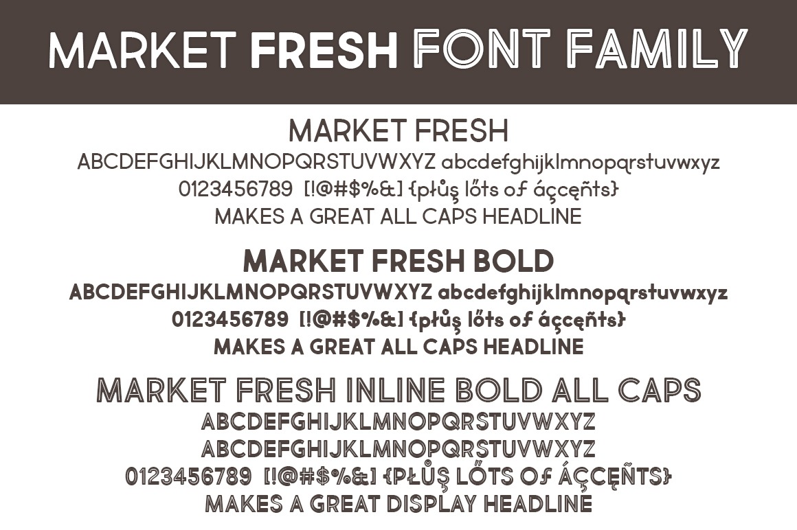 Example font Market Fresh #3