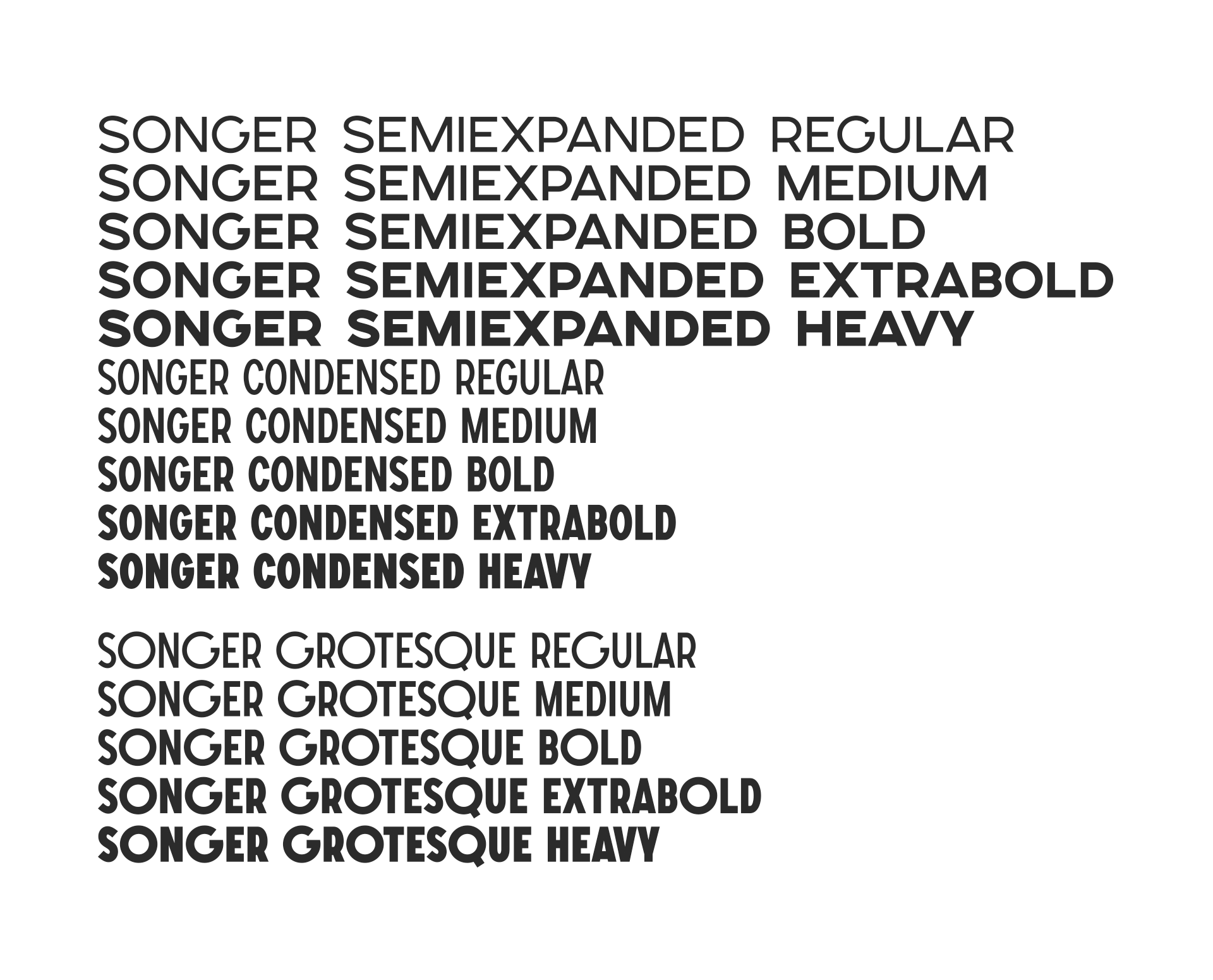 Example font Songer #2