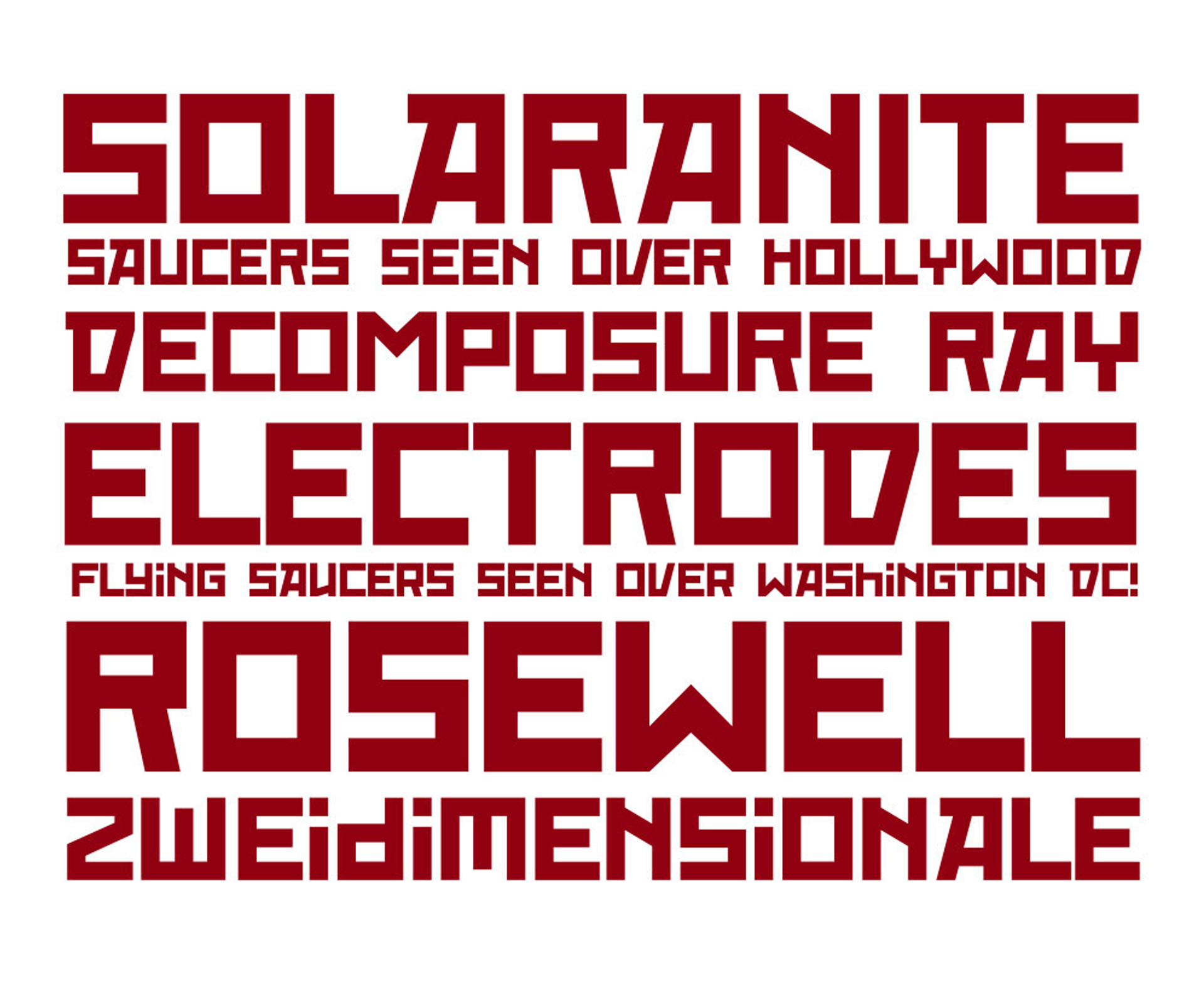 Example font Red October #4