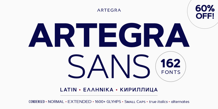 Example font Artegra Sans #7