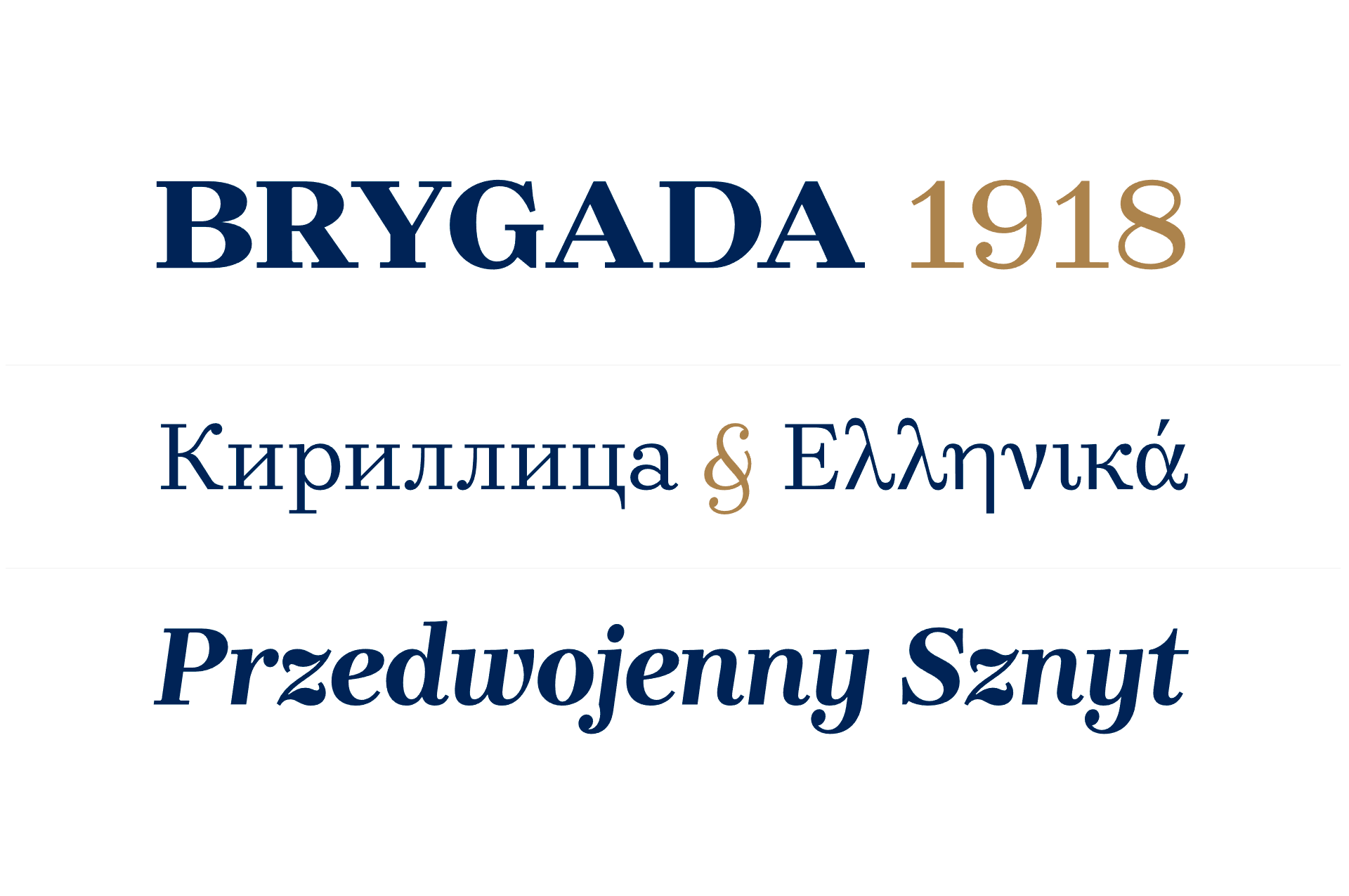 Example font Brygada 1918 #3