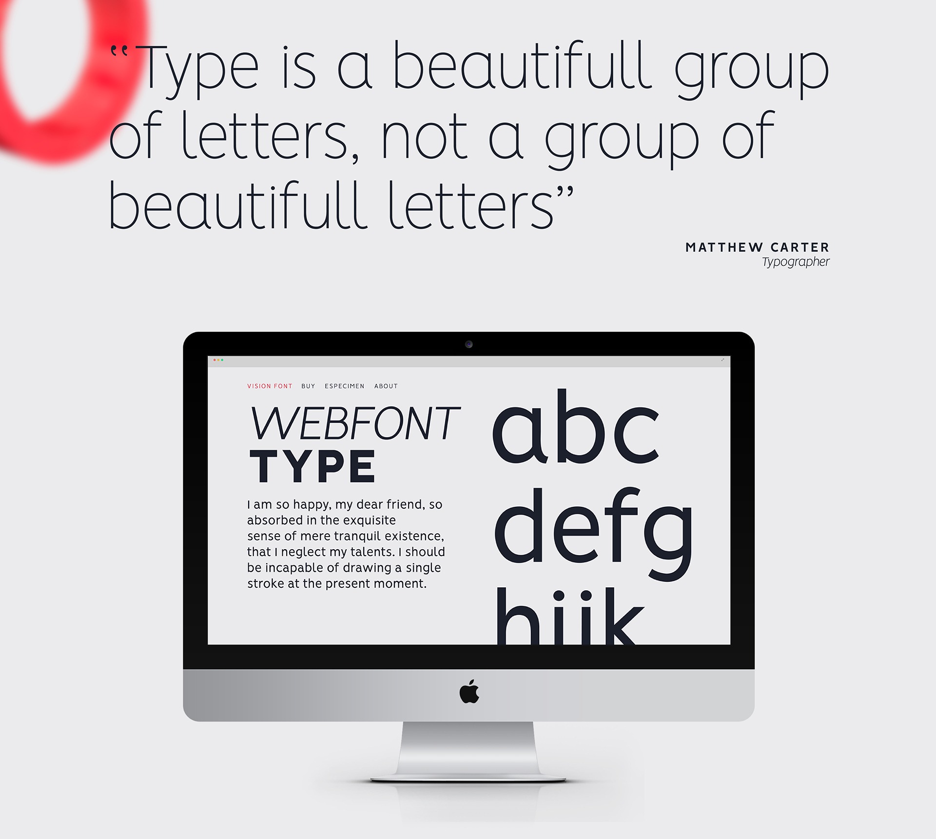 Example font Vision #5