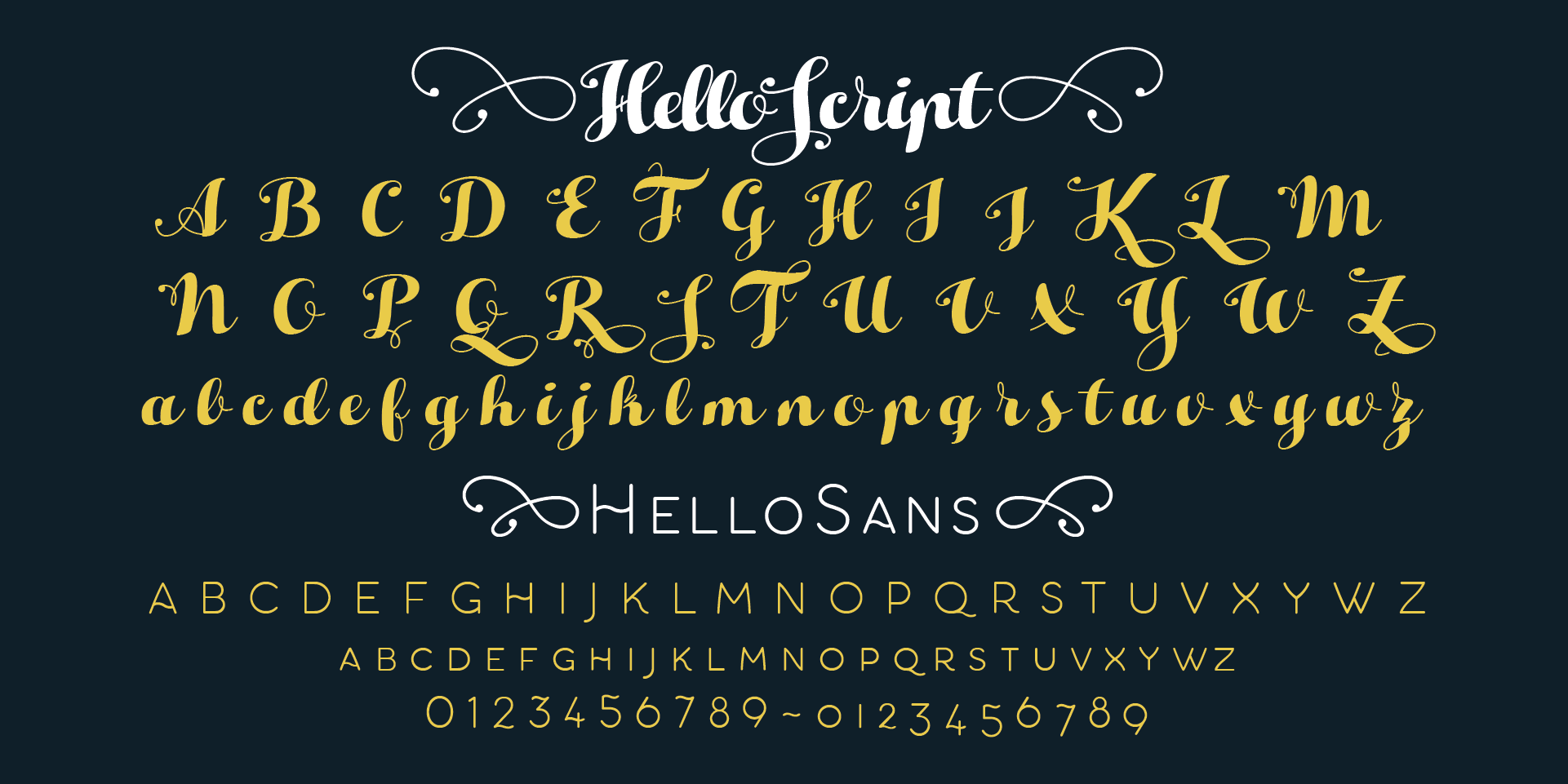 Example font Hello Christmas #3