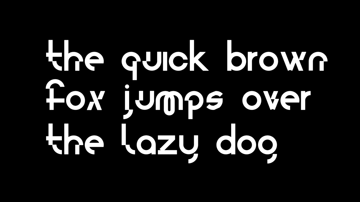 Example font Cylinder #2