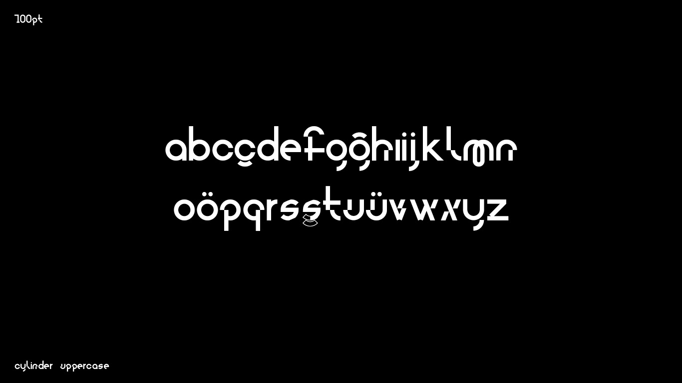 Example font Cylinder #6