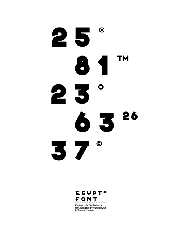 Example font Egypt 22 #2