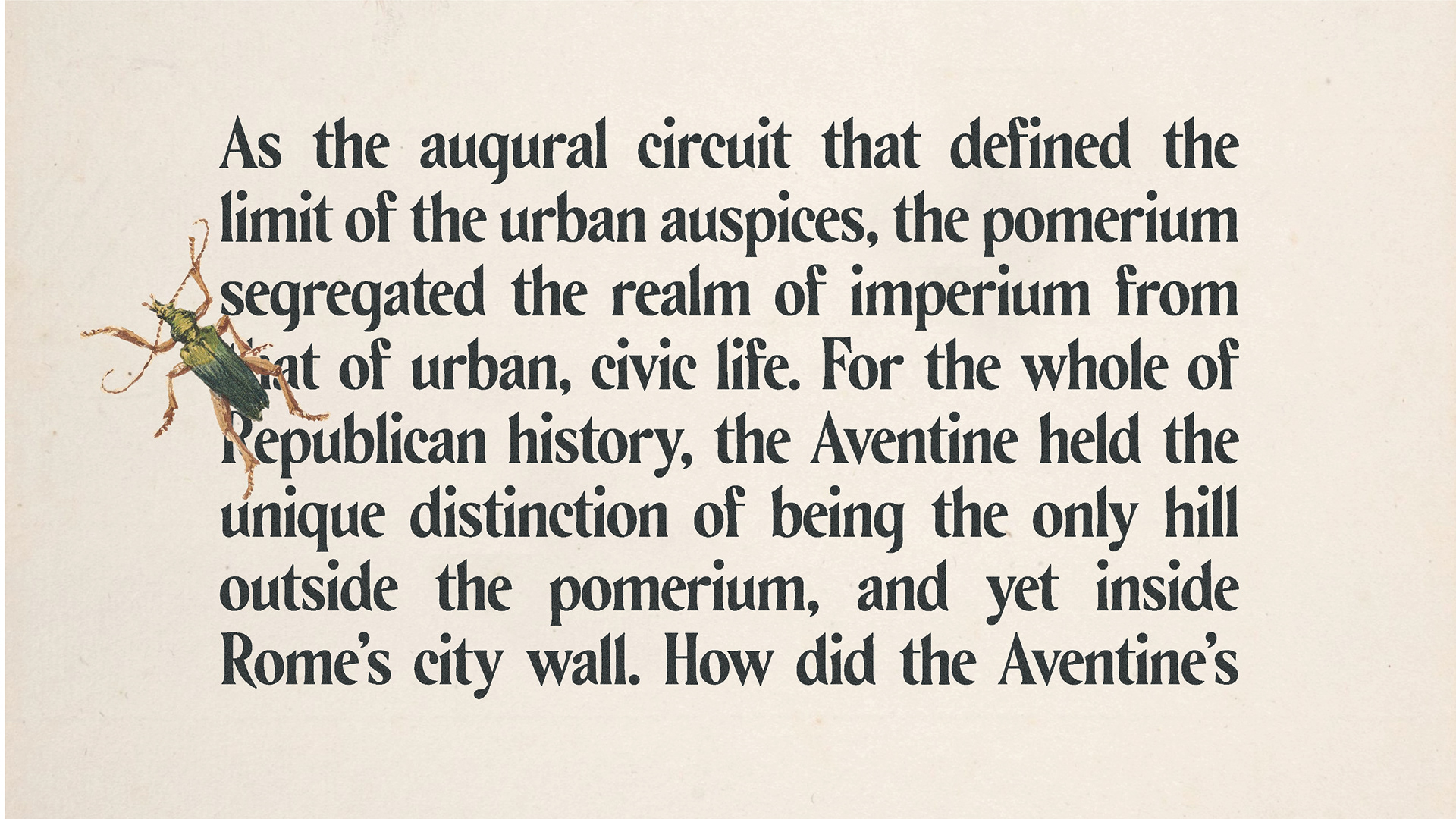 Example font Aventine #5