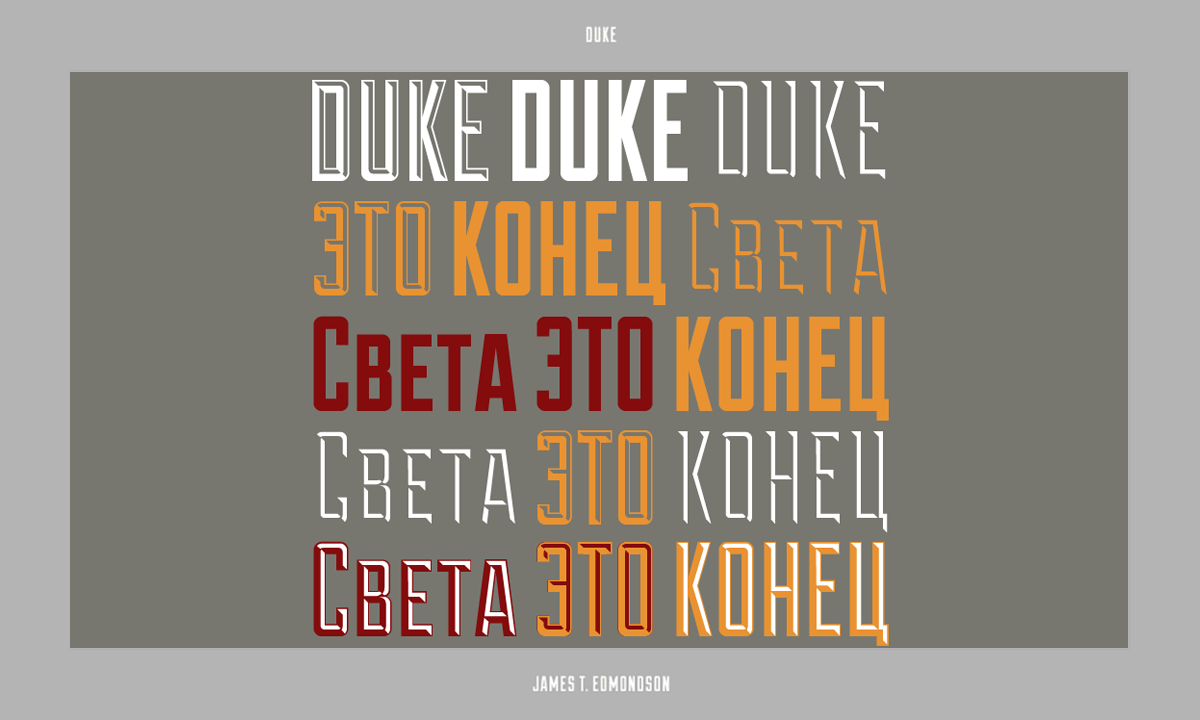 Example font Duke #5