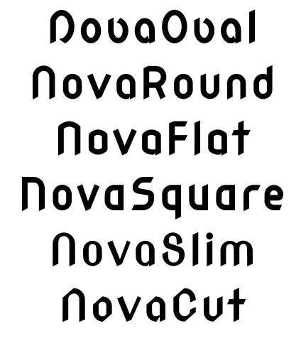 Example font Nova Mono #2