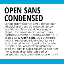 Example font Open Sans Condensed #2