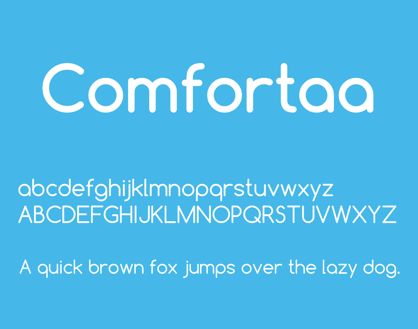 Example font Comfortaa #2