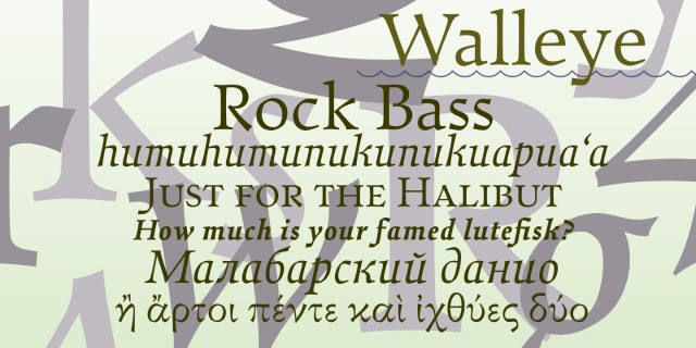 Example font Walleye #2