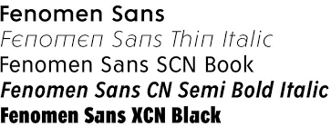 Example font Fenomen Sans #5