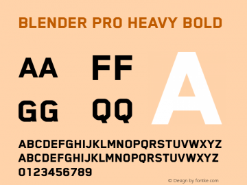 Example font Blender Pro #2
