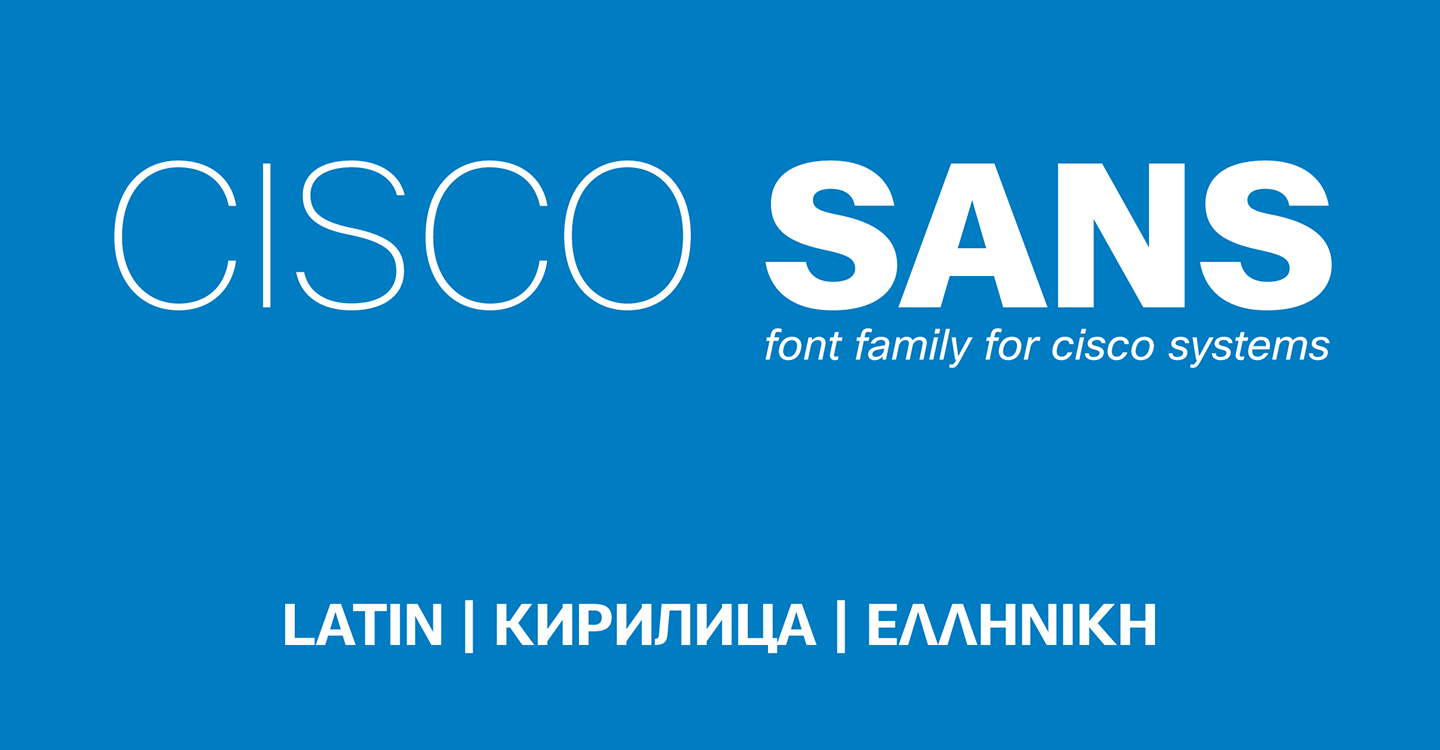 Example font Cisco Sans #2