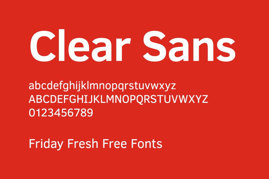Example font Clear Sans #2