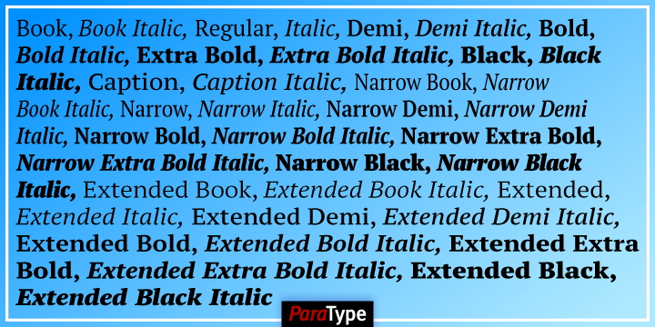 Example font PT Serif Pro #3