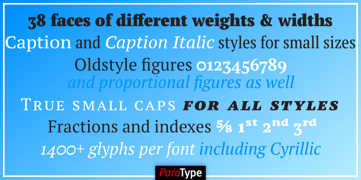 Example font PT Serif Pro #4