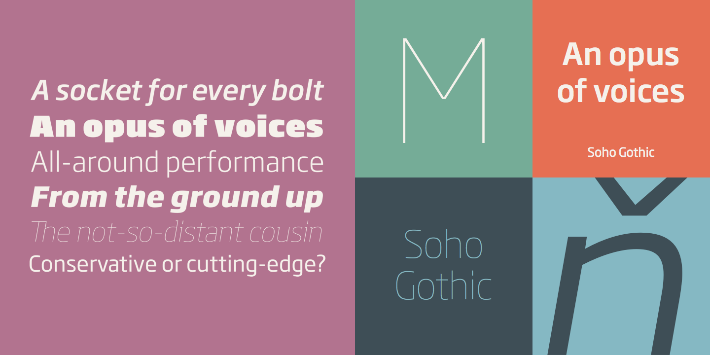 Example font Soho Pro #3