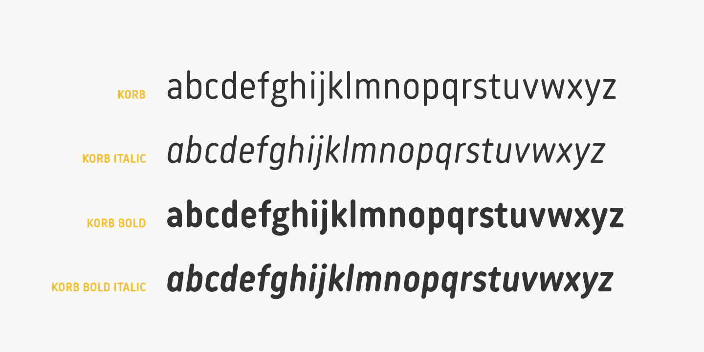 Example font Korb #2