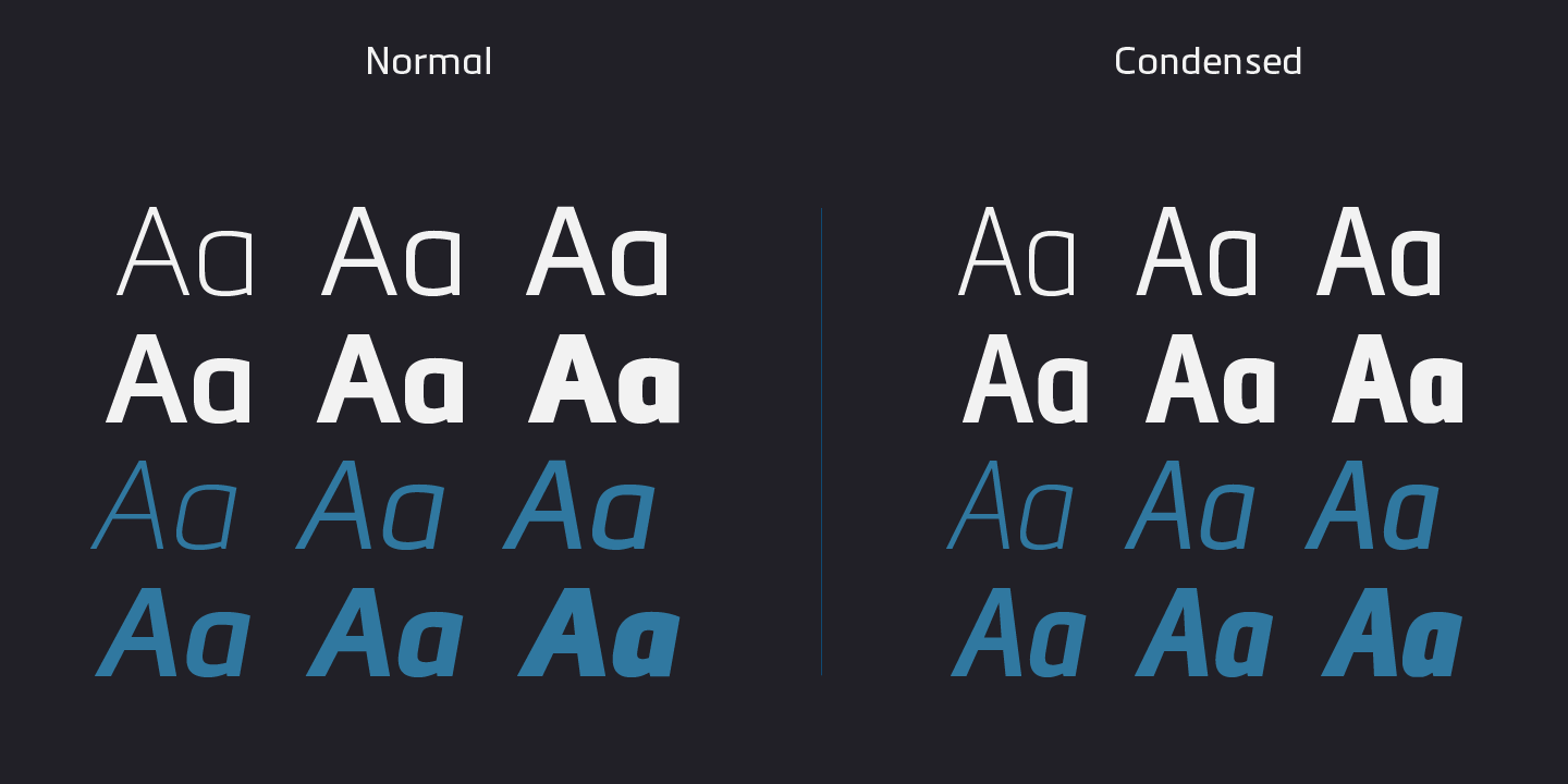 Example font Metronic Pro #2