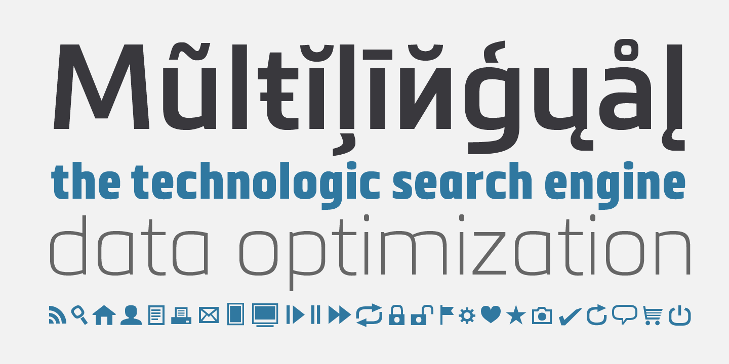 Example font Metronic Pro #3